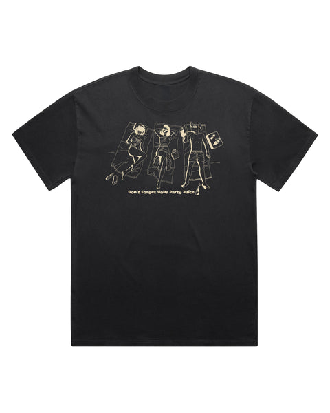 Nami Record Bar ‘Don't Forget Your Party Juice’ T-shirt - Black