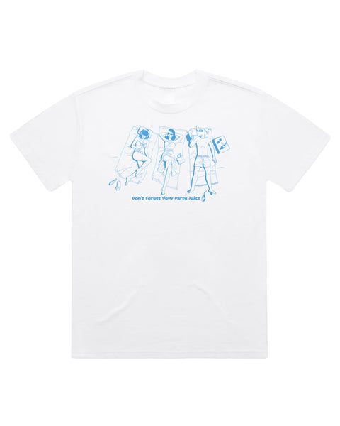 Nami Record Bar ‘Don't Forget Your Party Juice’ T-shirt - White