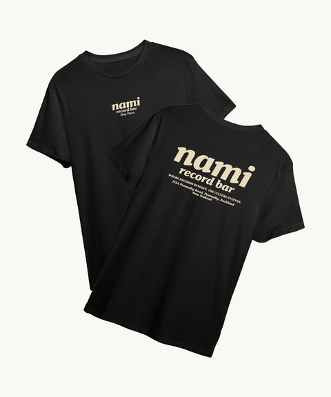 nami record bar ‘Where records revolve, The culture evolves.’ T-shirt